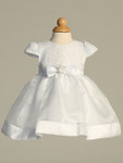 D815 - Embroidered Lace and Organza Christening Dress