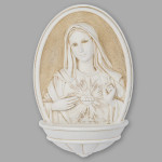 Immaculate Heart of Mary Holy Water Fountain - Renaissance Collection