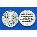 Sacred Heart of Jesus and Immaculate Heart of Mary Pocket Token