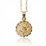 Gold-Filled Scalloped  Chalice Pendant - 16-18" Chain