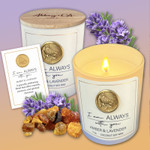 I Am Always With You - Amber & Lavender Candle - 7 oz 