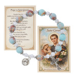 St. Gerard Stretch Bracelet with Prayer Card 