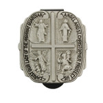 Pewter 4-Way Medal Visor Clip
