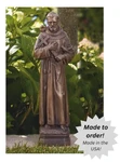 St. Francis of Assisi Outdoor Cement Garden Statue - 24" 