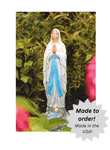 Our Lady of Lourdes Outdoor Cement Garden Statue - 26"