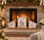 Three-Piece Large Slotted Nativity Display