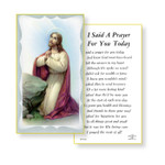 I Said a Prayer for You Today Paper Holy Cards with Gold Edges 