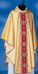 Lamé Oro Chasuble with Front and Back Banding