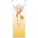 Indoor Easter Church Banner - Risen Christ 