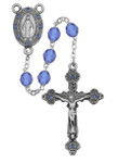 6MM Blue Crystal Rosary