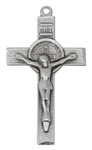 Antique Silver St. Benedict Crucifix Pendant