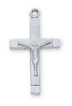 Sterling Silver Crucifix Pendant - 18" Chain