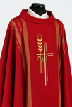 Linea Dalmatic with Cross and Wheat Embroidery