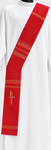 Linea Deacon Stole with Cross and Wheat Embroidery