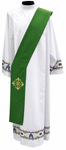 Primavera Deacon Stole with Gold Cross Embroidery