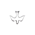 Open Holy Spirit Dove Lapel Pin; Option in Gold or Silver