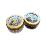 First Communion Rosary in Clear Round Case