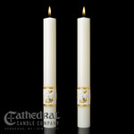 Ornamented Side Altar Candles 
