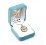 Sterling Silver Round St. Emily Medal