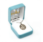 Sterling Silver Round St Camillus Medal