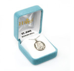 Sterling Silver Round St Joan Medal Sterling Silver Round St Joan Medal