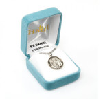 Sterling Silver Round St. Daniel Medal Sterling Silver Round St. Daniel Medal