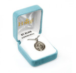 Sterling Silver Round St Elias Medal
