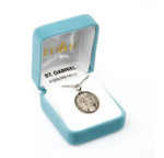 Sterling Silver Round St Gabriel Medal
