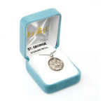 Sterling Silver Round St George Medal