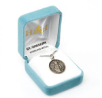 Sterling Silver Round St Gregory Medal