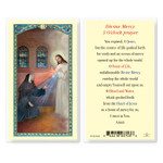 Divine Mercy - 3 O'Clock Prayer Laminated Holy Card 
