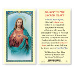 Sacred Heart of Jesus Laminated Holy Card 