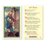 Good Shepherd - Twenty-Third Psalm Laminated Holy Card 