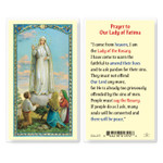 Our Lady of Fatima Laminated Holy Card 