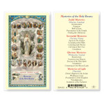 Mysteries of the Rosary Laminated Holy Card 
