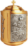 24K Gold-Plated Tabernacle with Silver Accents
