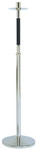 Stainless Steel Processional Candlestick with Black Accent – 42" H