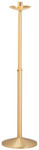 Solid Brass Processional Candlestick – Satin Brass or Bronze – 42" 