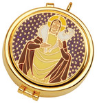 24K Gold-Plated Good Shepherd Enameled Pyx