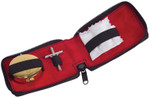 Compact Sick Call Set with Leather Zipper Case 