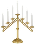 High Polish Adjustable Altar Candelabra 