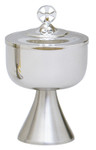 Stainless Steel Ciborium with High-Polished Cup & Lid – 400 Host Capacity
