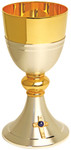 24K Gold & Silver-Plated Chalice – 7 Ounce Liquid Capacity