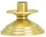 Solid Brass Satin Finish Altar Candlestick - 2" 