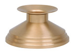 Solid Bronze Altar Candlestick for Self-Fitting Candles 