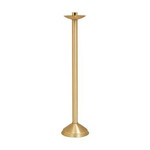 Solid Brass Satin Finish Paschal Candlestick – Rigid or Processional – 42"