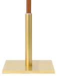 Single Satin Brasstone Candle Lighter Stand with Nylon Insert – 11"