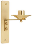 Two-Tone Brass Dedication Candle Bracket 