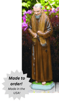 Padre Pio Outdoor Cement Garden Statue - 25" or 30" Padre Pio Outdoor Cement Garden Statue - 25" or 30"