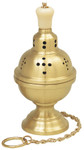 Solid Brass Censer with Chain and Boat 